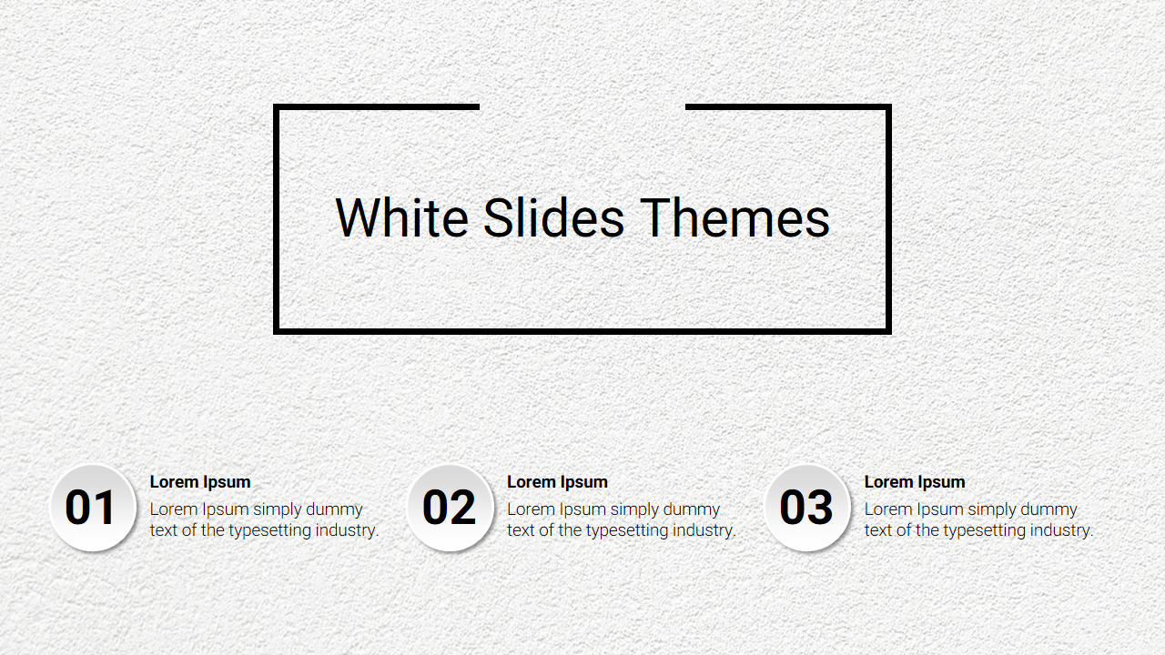 White Google Slides Themes
